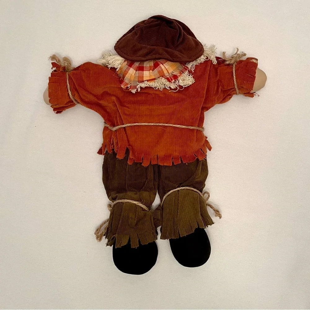 Vintage Scarecrow Primitive Stuffed Rag Doll Patchwork Rustic Country Fall
